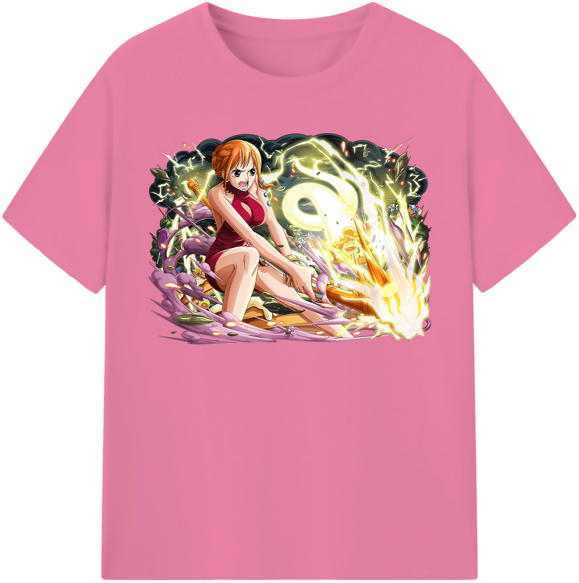 ワンピース ナミ ONE PIECE Nami 綿100％半袖Tシャツ（フロントプリント）